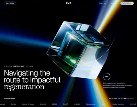 EVR Ventures — Venture Capital website design showcase