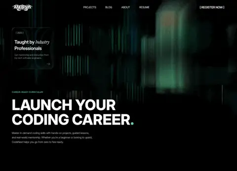 CodeNest — Tech website design showcase