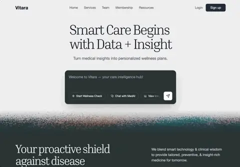Vitara — Lifestyle website design showcase